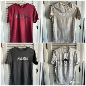4 gymshark shirts / Size Medium / outgrew them